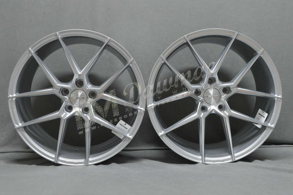 Veemann V-FS39 19" 8,5J ET42 + 9,5J ET42 5x112 Silver Machined