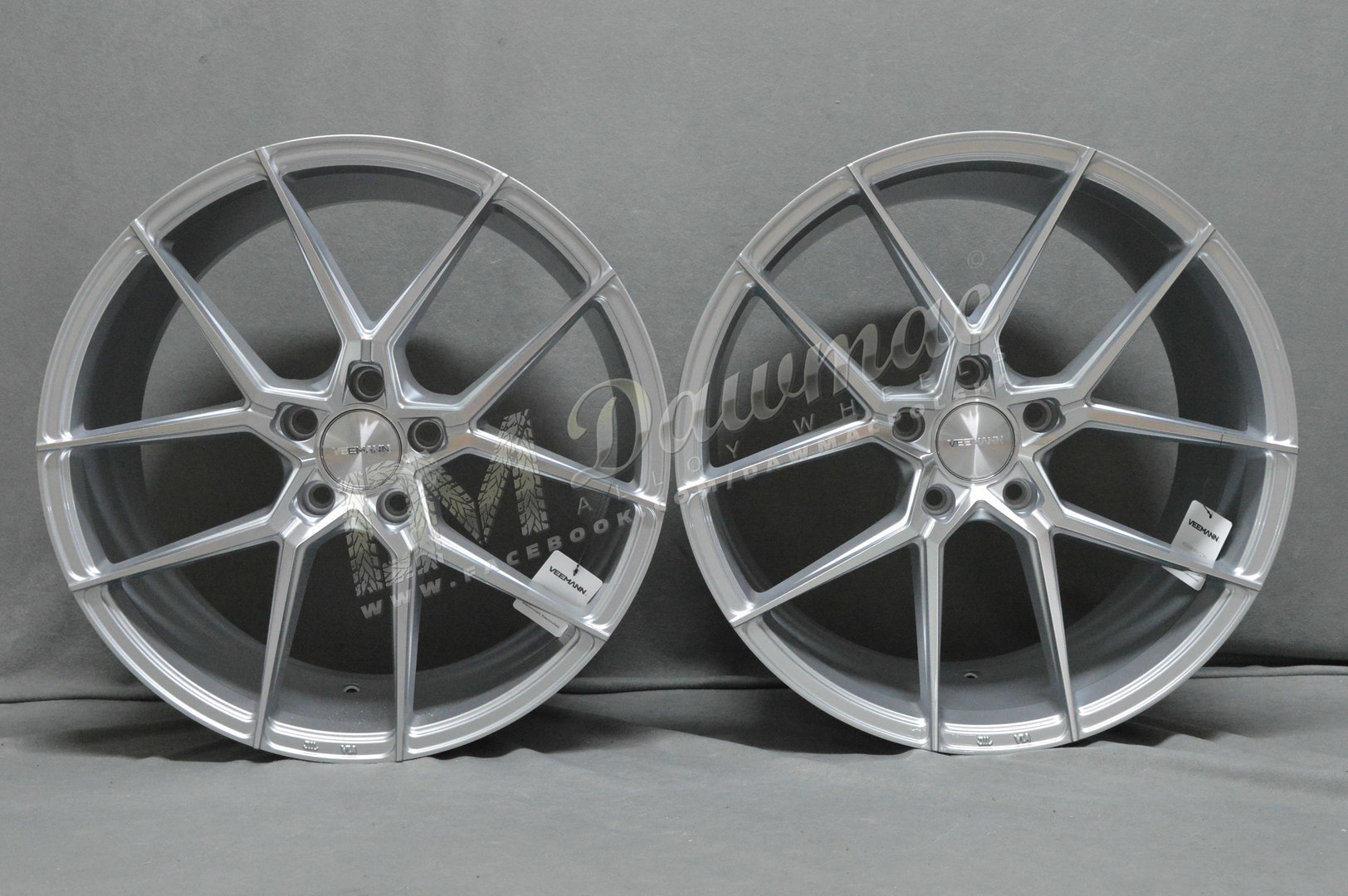 Veemann V-FS39 19" 8,5J ET42 + 9,5J ET42 5x112 Silver Machined - obrazek 2