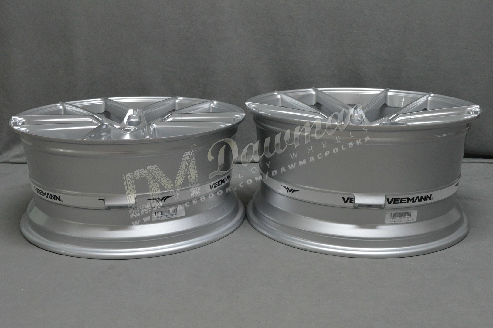Veemann V-FS39 20" 8,5J ET35 + 10J ET43  5x120 Silver Machined - obrazek 7