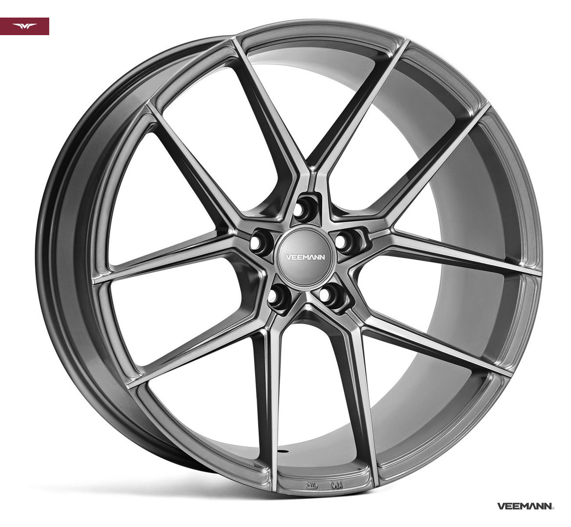 Veemann V-FS39 20" 8,5J ET38 + 10J ET42 5x112 Gloss Graphite - obrazek 2