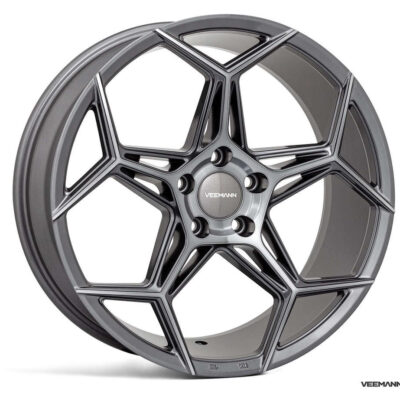 Veemann V-FS40 20" 10J ET43 5x120 Graphite Smoke Machined