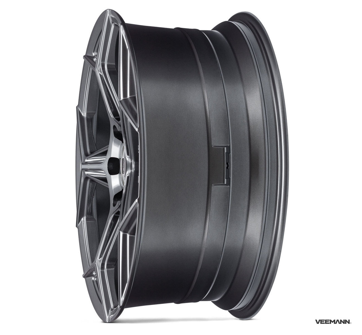 Veemann V-FS40 20" 8,5J ET35 + 10J ET43 5x120 Graphite Smoke Machined - obrazek 3