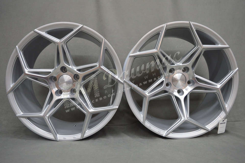 Veemann V-FS40 20" 8,5J ET38 + 10J ET42 5x112 Silver Machined