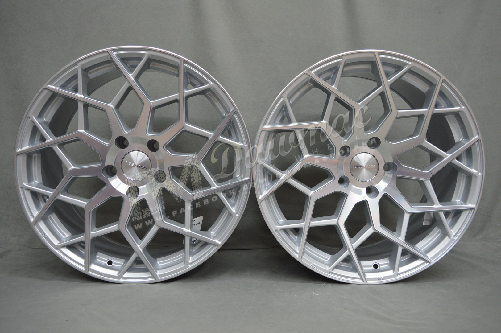Veemann V-FS42 19" 8,5J ET35 + 9,5J ET42 5x120 Silver Machined - obrazek 2