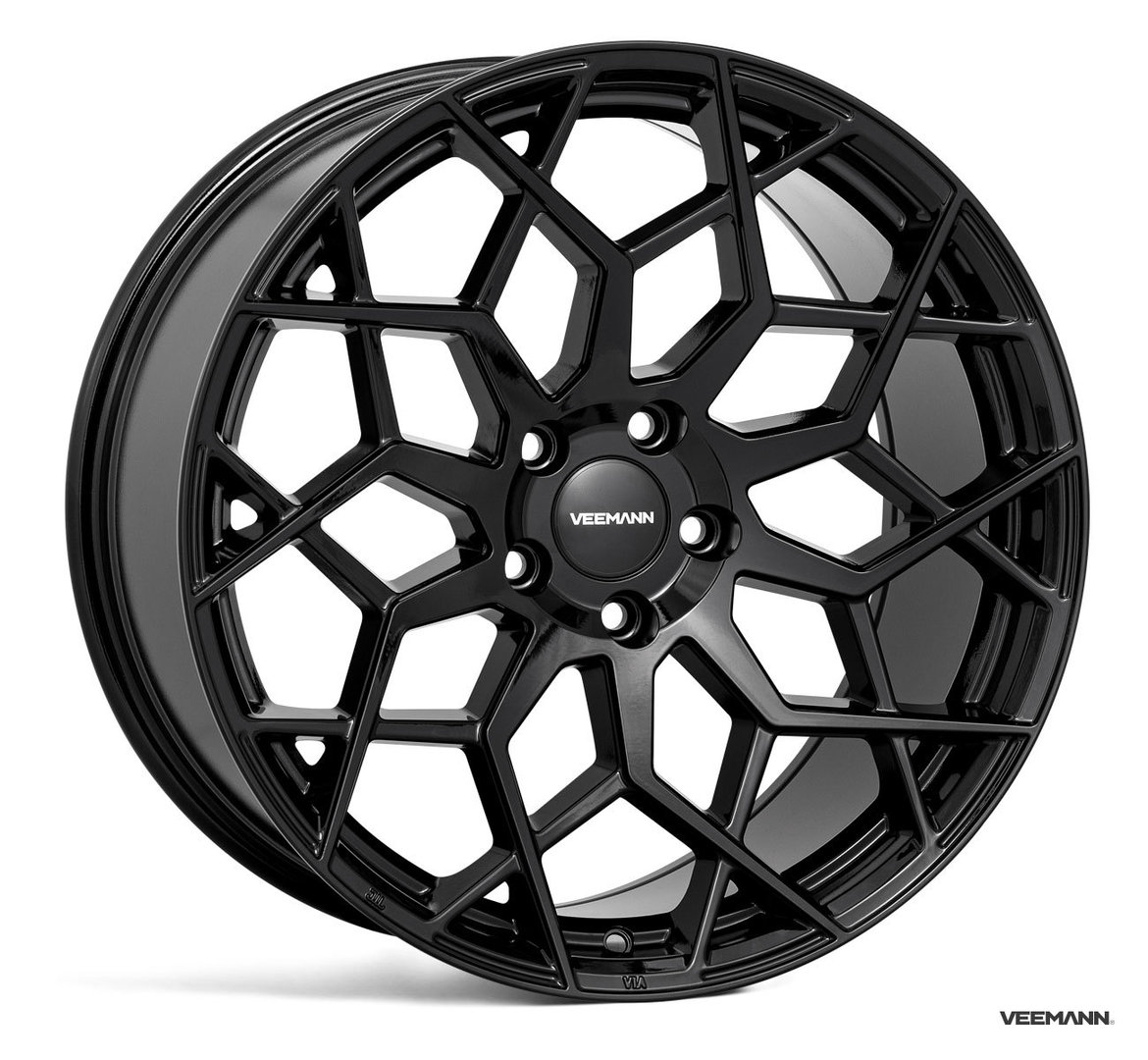 Veemann V-FS42 19" 8,5J ET42 + 9,5J ET42 5x112 Gloss Black - obrazek 2
