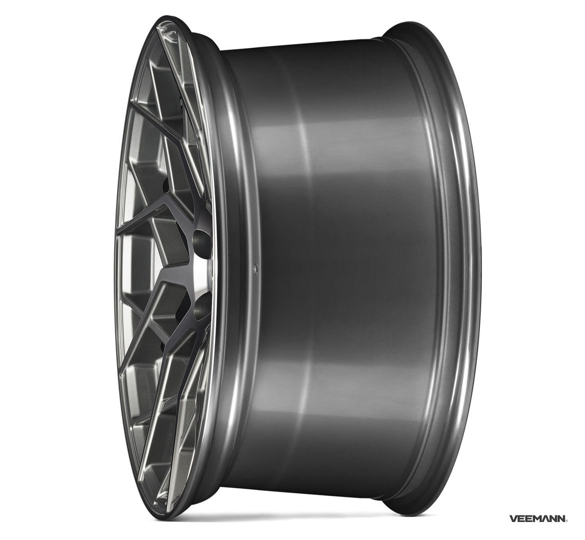 Veemann V-FS42 20" 8,5J ET35 + 10J ET43 5x120 Gloss Graphite - obrazek 3