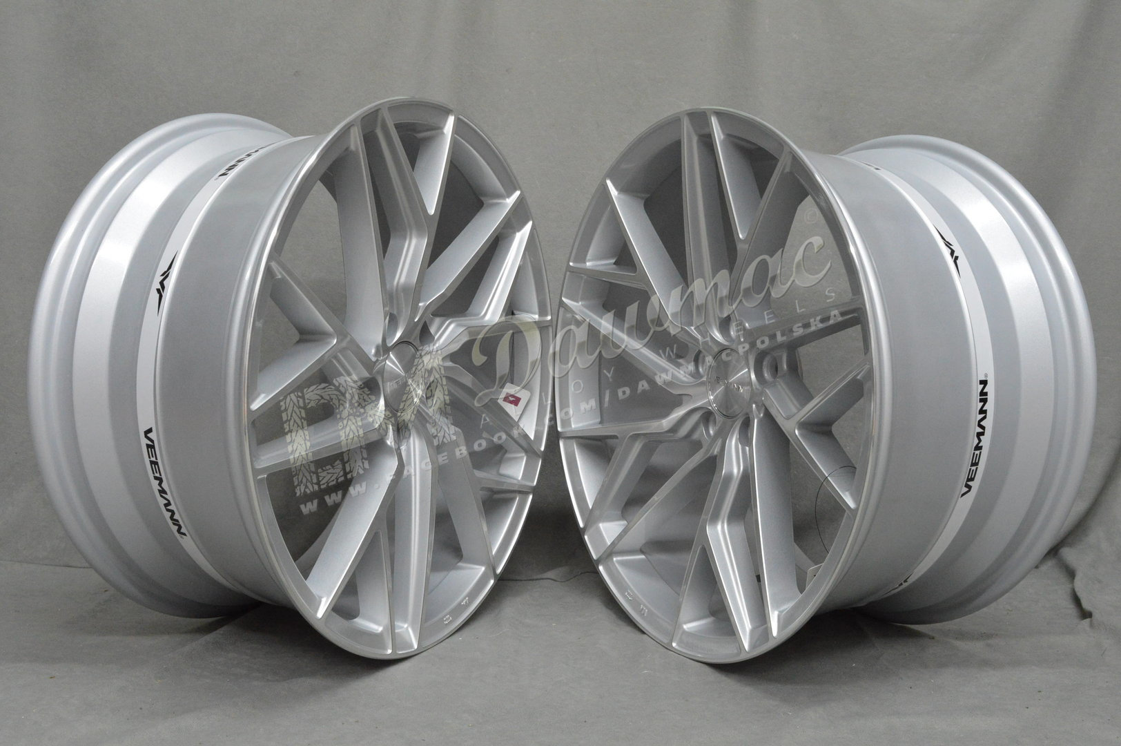 Veemann V-FS44 19" 8,5J ET35 + 9,5J ET42 5x120 Silver Machined - obrazek 3