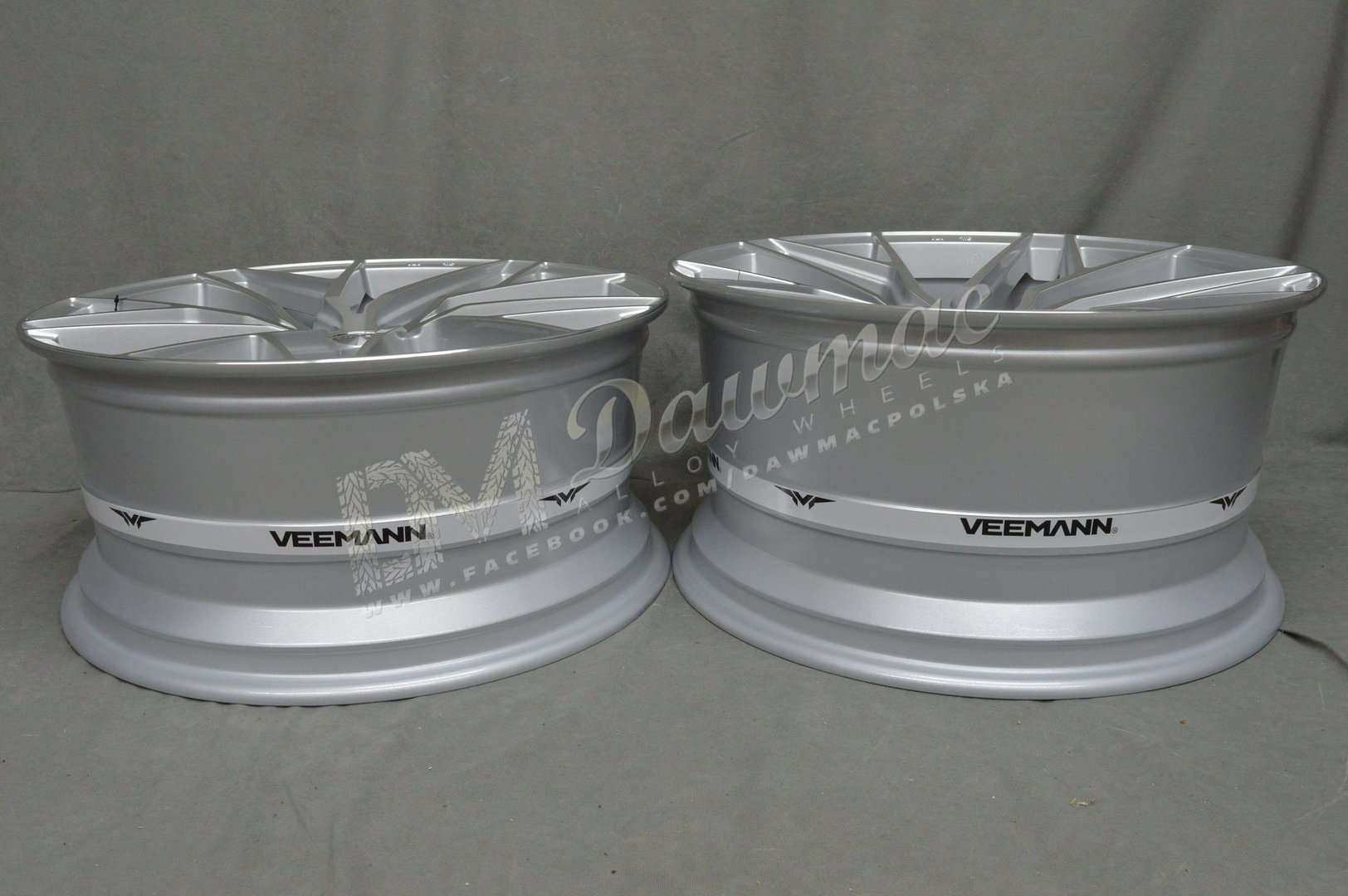 Veemann V-FS44 19" 8,5J ET35 + 9,5J ET42 5x120 Silver Machined - obrazek 7