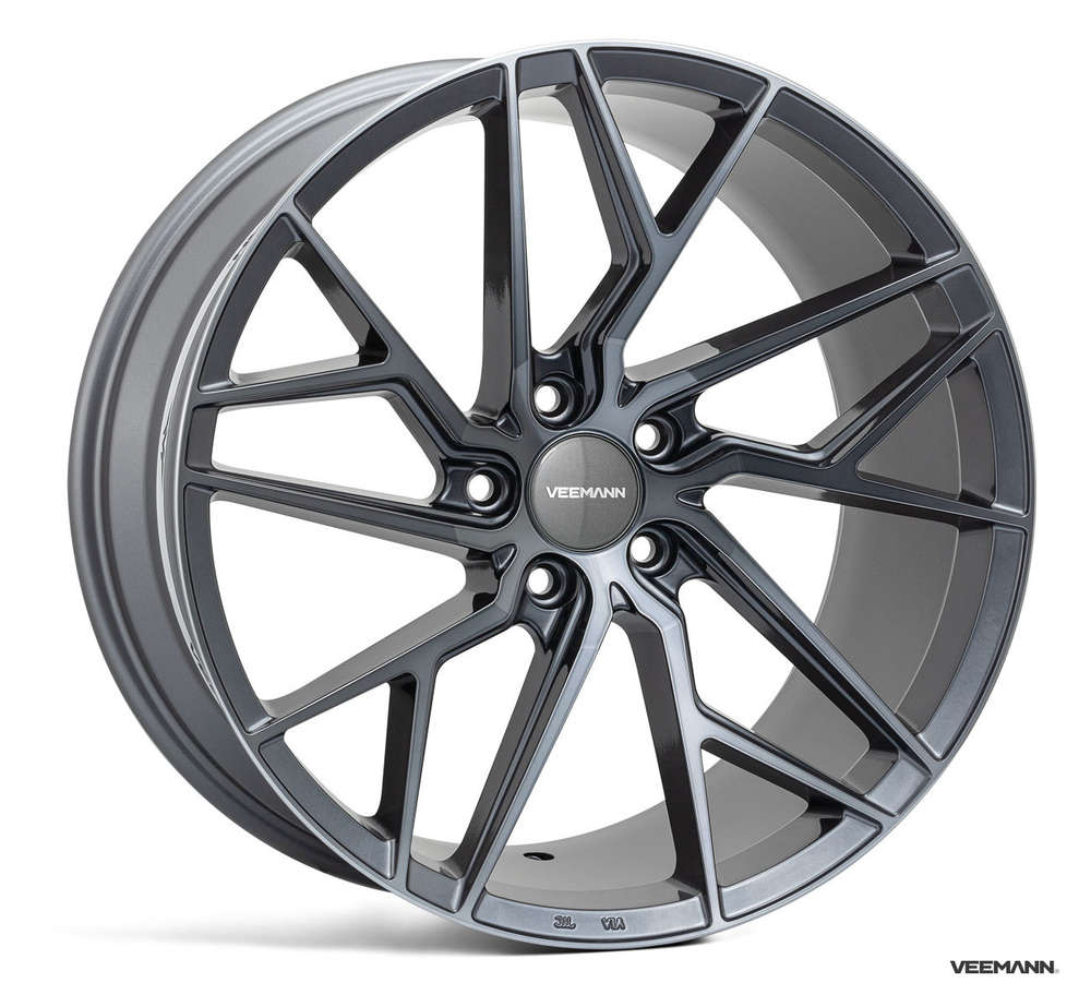 Veemann V-FS44 19" 8,5J ET42 + 9,5J ET42 5x112 Graphite Smoke Machined