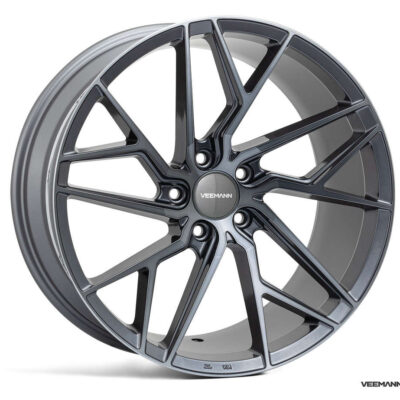 Veemann V-FS44 20" 10J ET25 5x112 Graphite Smoke Machined