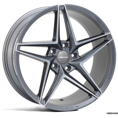 Veemann V-FS46 18" 9J ET42 5x112 Graphite Smoke Machined