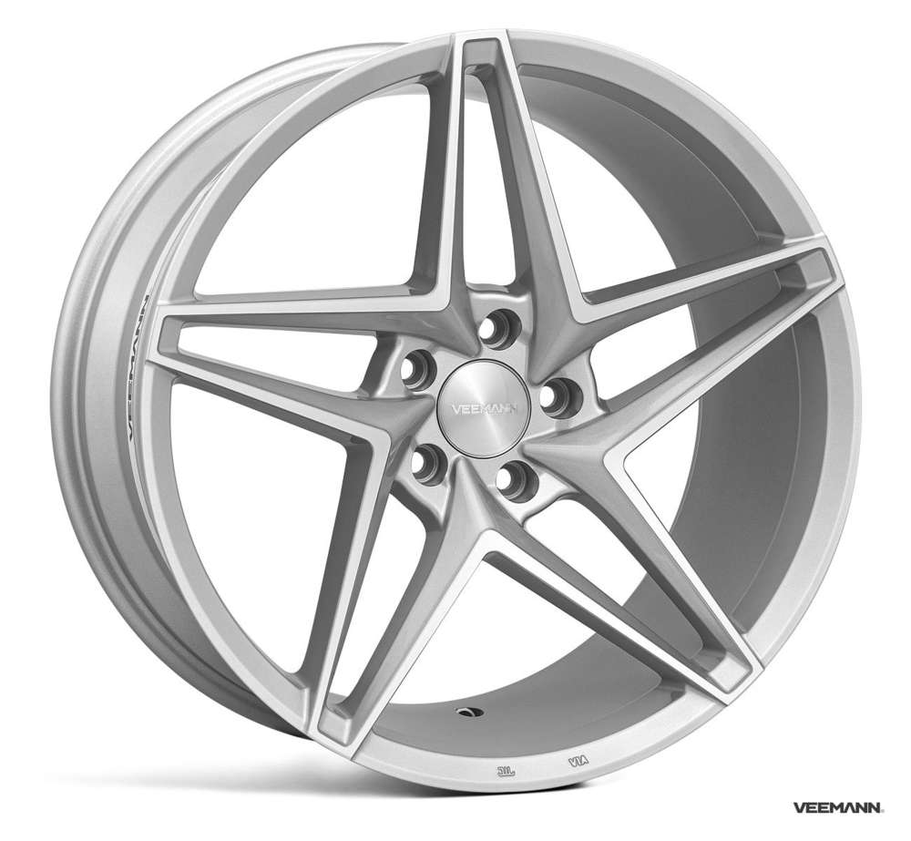 Veemann V-FS46 19" 8,5J ET35 + 9,5J ET43 5x120 Silver Machined