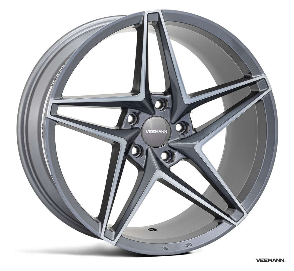 Veemann V-FS46 19" 8,5J ET42 5x112 Graphite Smoke Machined