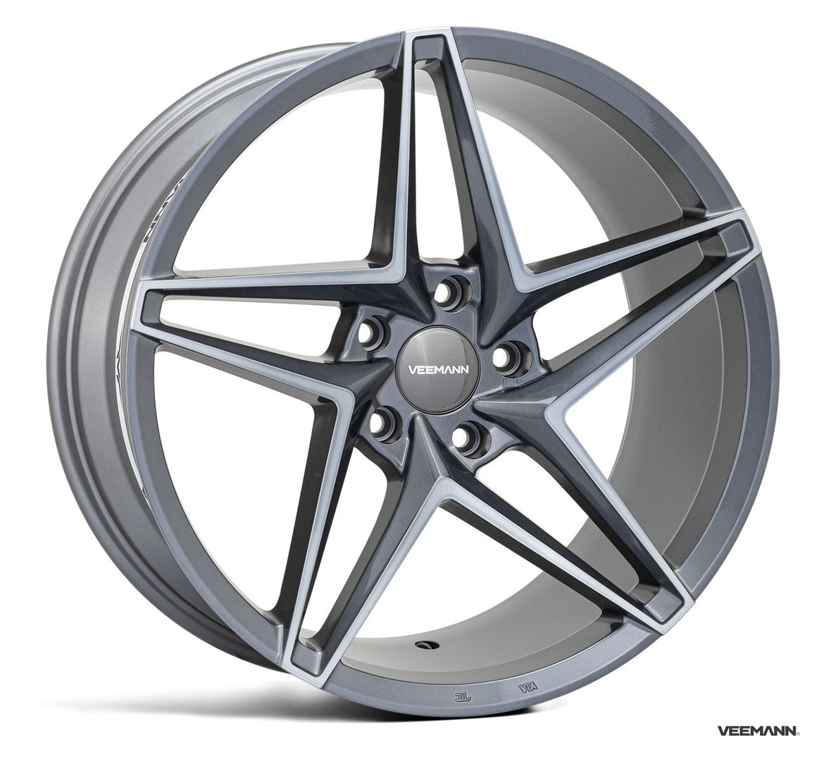 Veemann V-FS46 19" 8,5J ET42 5x112 Graphite Smoke Machined - obrazek 2