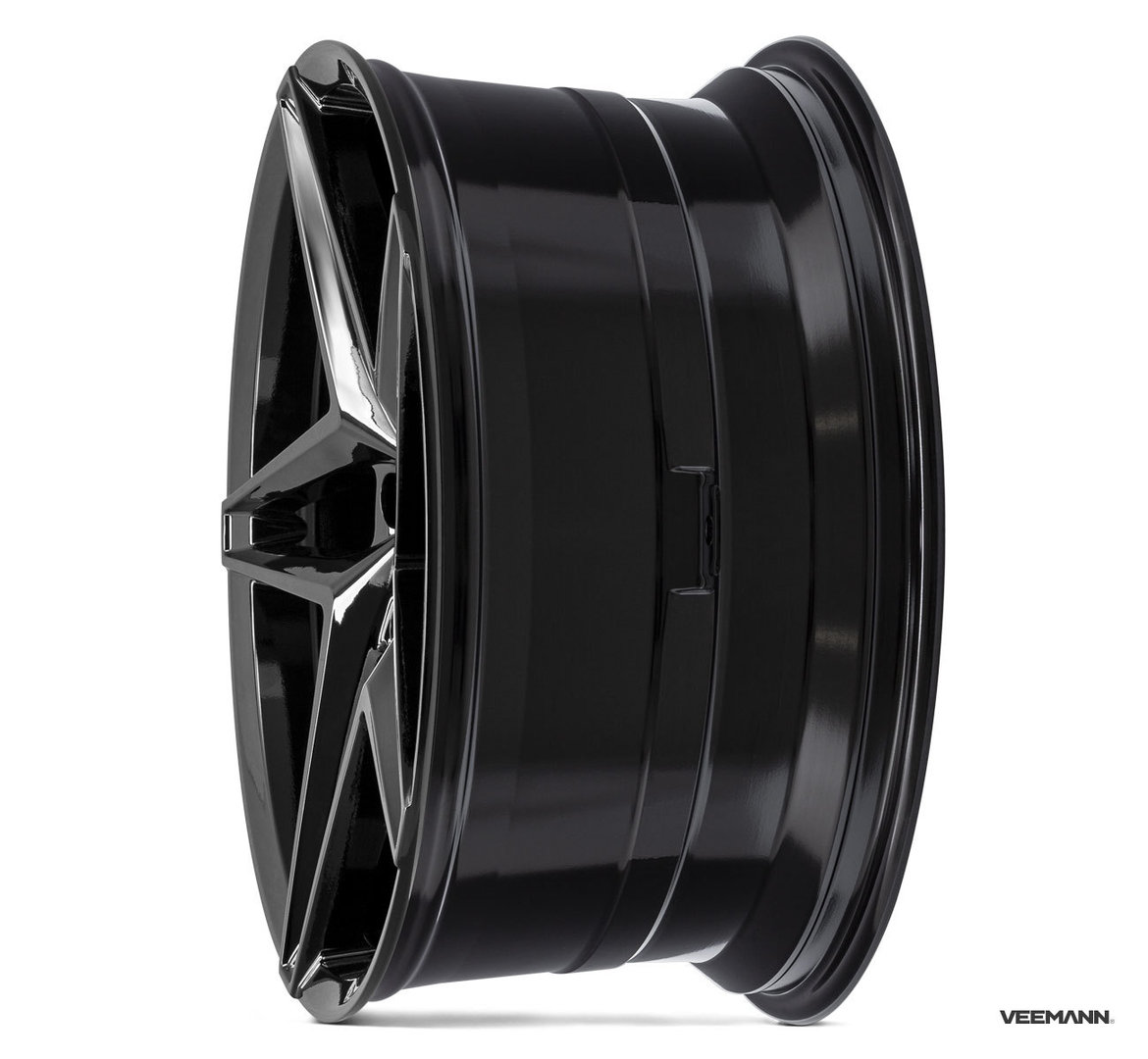 Veemann V-FS46 20" 8,5J ET35 + 10J ET43 5x120 Gloss Black - obrazek 3