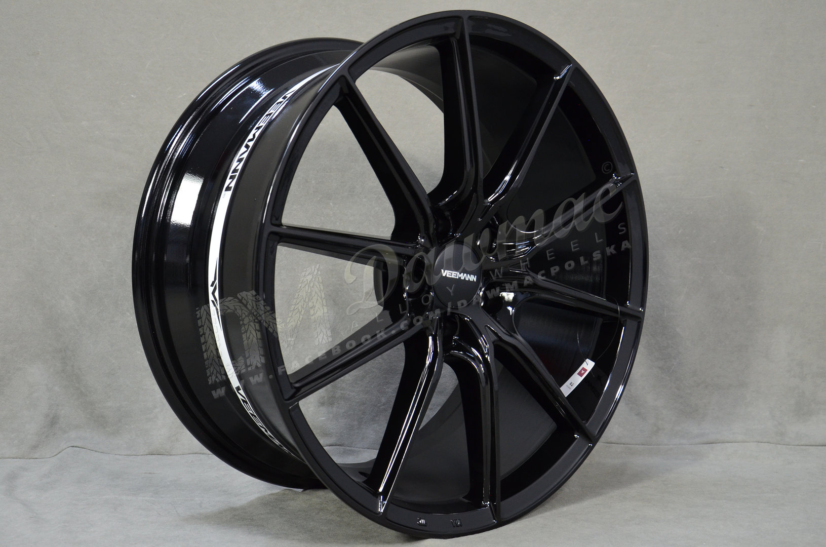 Veemann V-FS48 19" 8,5J ET42 5x112 Gloss Black - obrazek 3