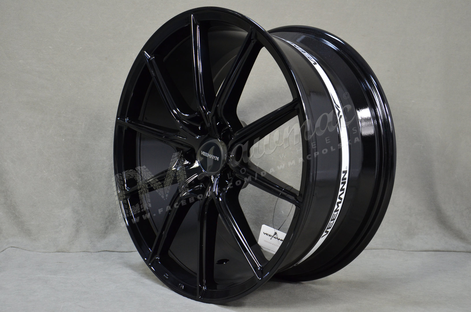 Veemann V-FS48 19" 8,5J ET42 5x112 Gloss Black - obrazek 4