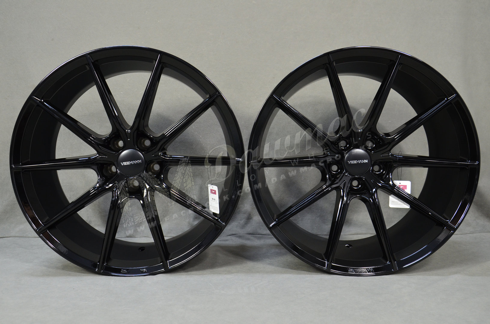 Veemann V-FS48 20" 8,5J ET28 + 10J ET42 5x112 Gloss Black - obrazek 2