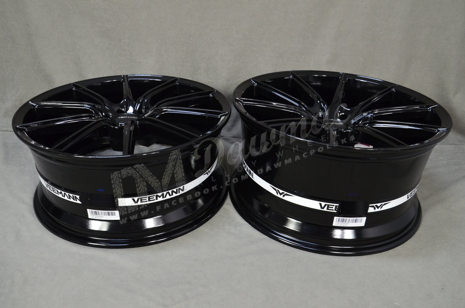 Veemann V-FS48 20" 8,5J ET28 + 10J ET42 5x112 Gloss Black - obrazek 7