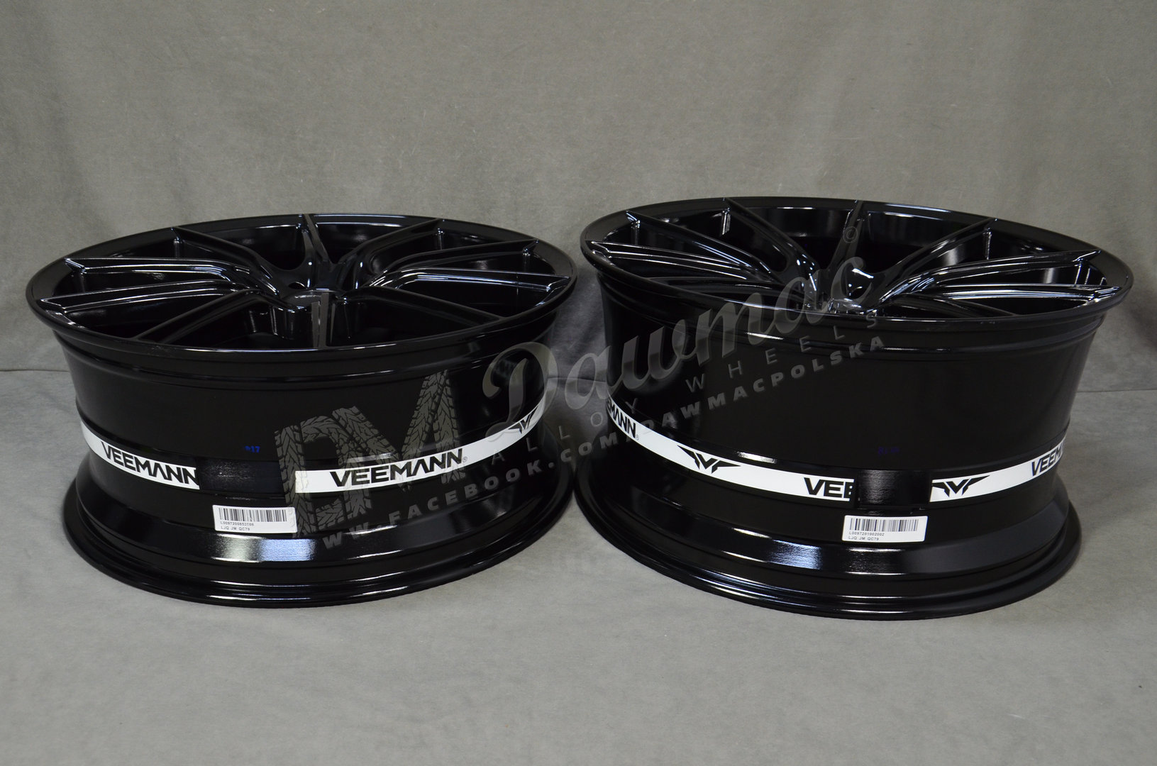 Veemann V-FS48 20" 8,5J ET28 + 10J ET42 5x112 Gloss Black - obrazek 8