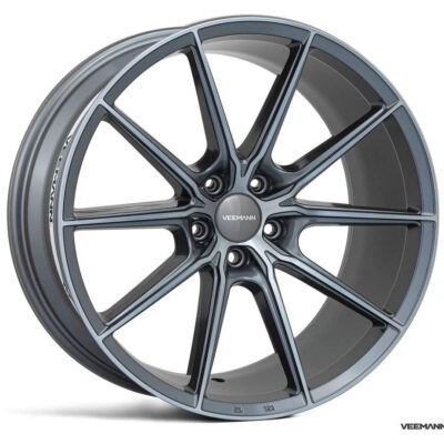Veemann V-FS48 20" 8,5J ET28 + 10J ET42 5x112 Graphite Smoke Machined