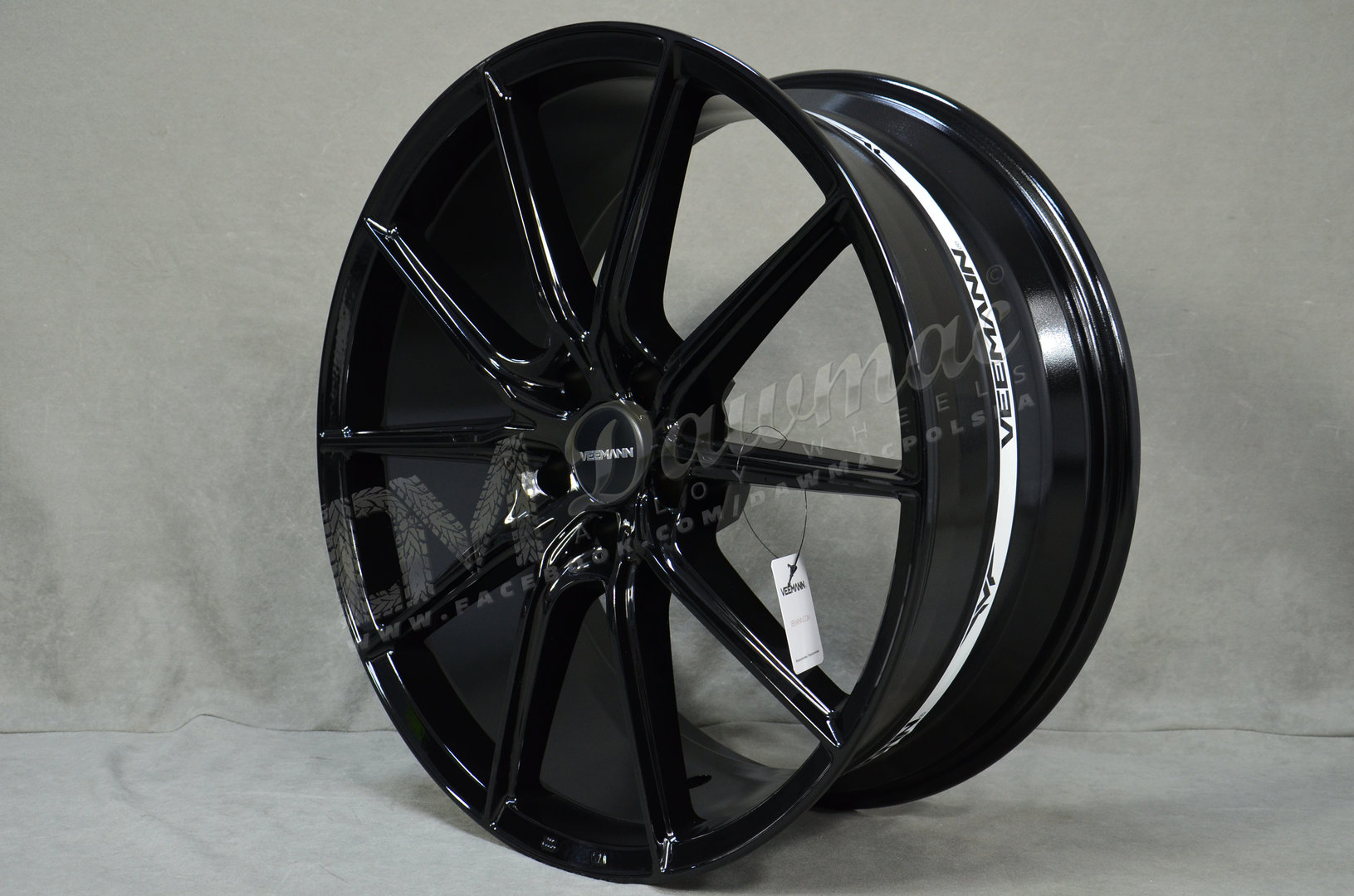 Veemann V-FS48 20" 8,5J ET38 + 10J ET42 5x112 Gloss Black - obrazek 3