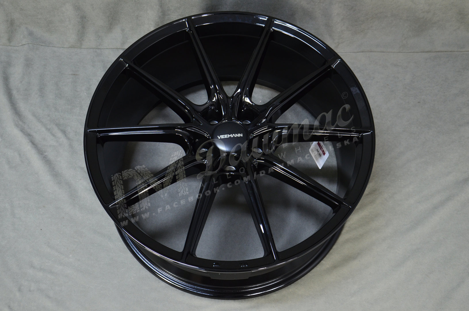 Veemann V-FS48 20" 8,5J ET38 + 10J ET42 5x112 Gloss Black - obrazek 5