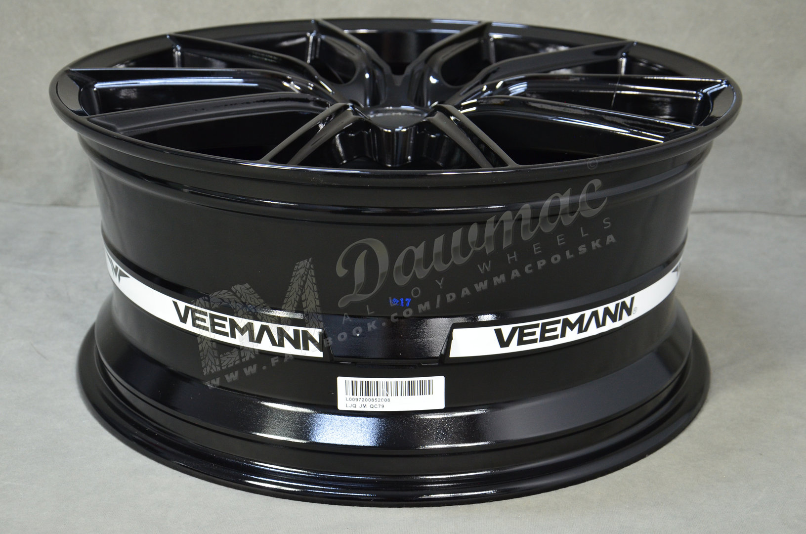 Veemann V-FS48 20" 8,5J ET38 + 10J ET42 5x112 Gloss Black - obrazek 7