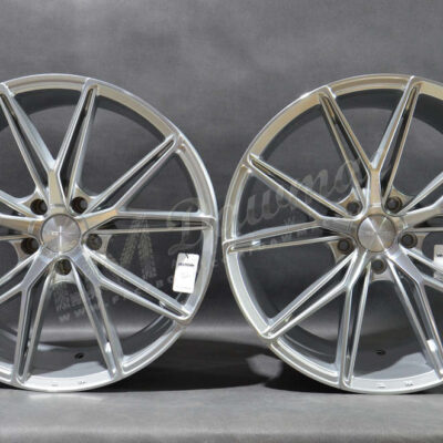 Veemann V-FS49 20" 8,5J ET35 + 10J ET43 5x120 Silver Machined Face