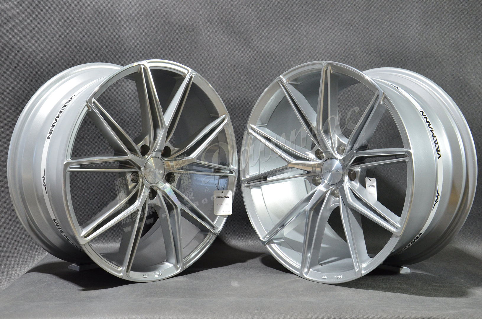 Veemann V-FS49 20" 8,5J ET35 + 10J ET43 5x120 Silver Machined Face - obrazek 3