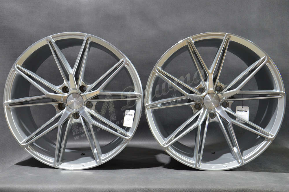 Veemann V-FS49 20" 8,5J ET38 + 10J ET42 5x112 Silver Machined