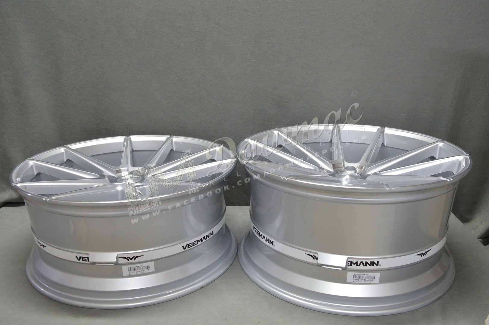 Veemann V-FS4 21" 9J ET32 + 10,5J ET43 5x112 Silver Machined - obrazek 7