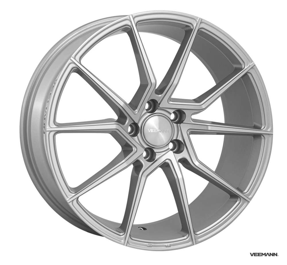 Veemann V-FS52 18" 8J ET42 + 9J ET42 5x112 Silver Machined