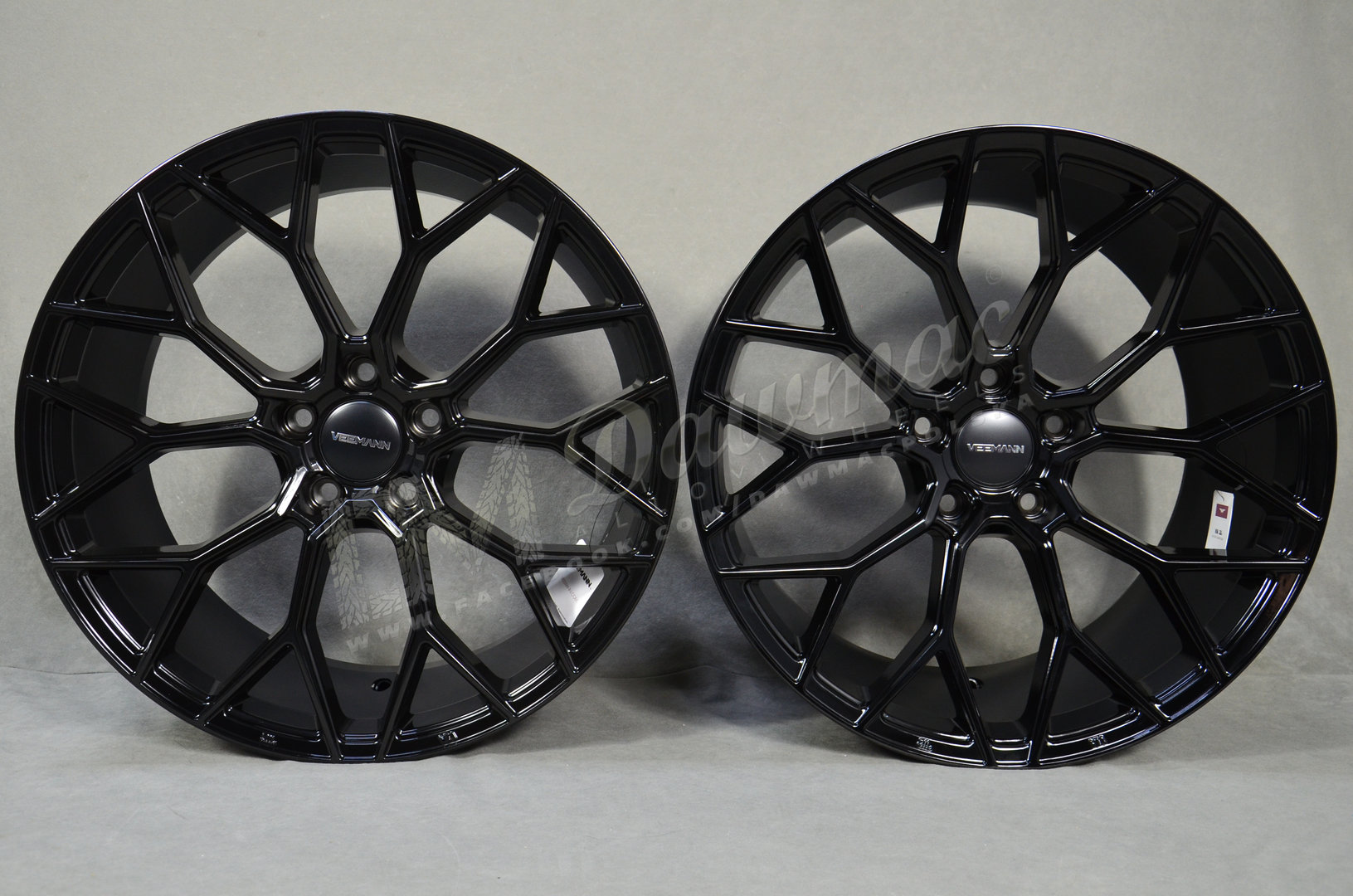 Veemann V-FS66 19" 8,5J ET35 + 9,5J ET43 5x120 Gloss Black - obrazek 2