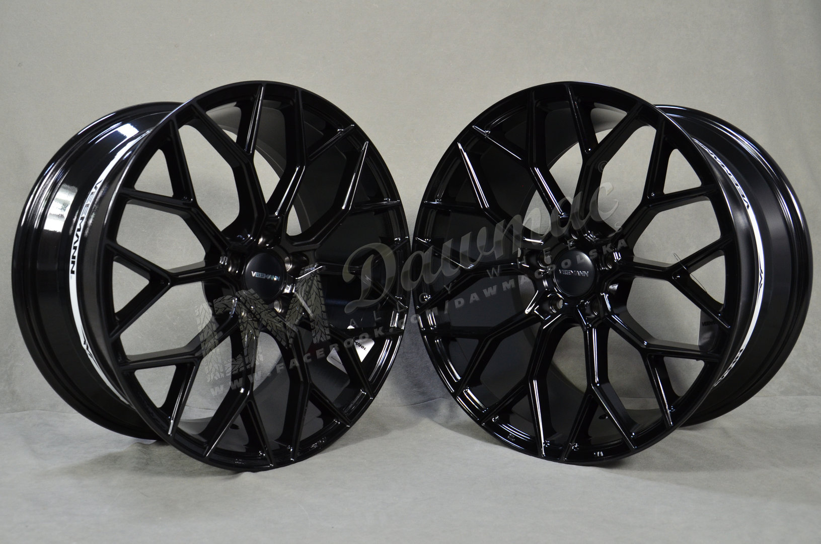 Veemann V-FS66 19" 8,5J ET35 + 9,5J ET43 5x120 Gloss Black - obrazek 3