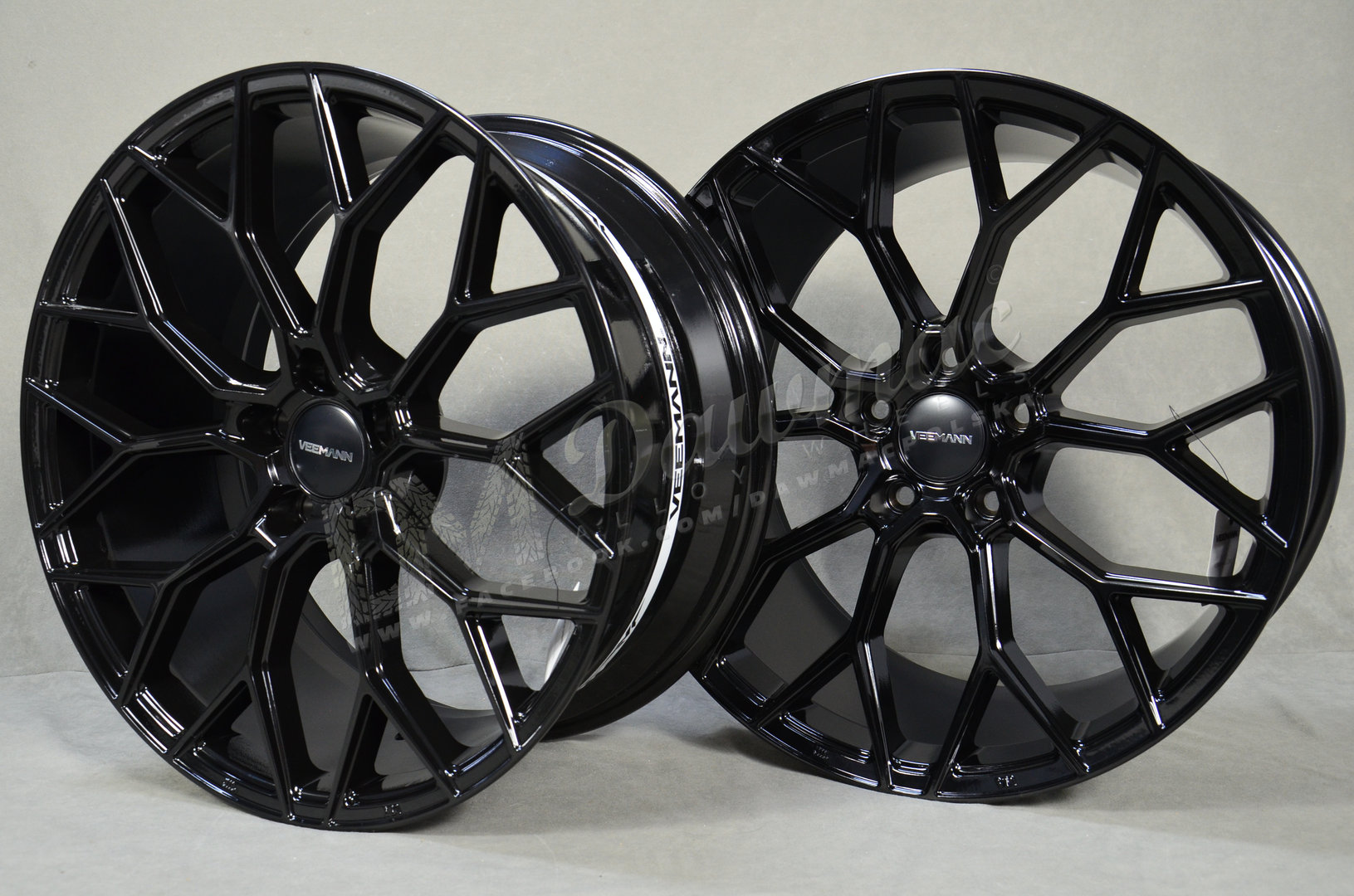 Veemann V-FS66 19" 8,5J ET35 + 9,5J ET43 5x120 Gloss Black - obrazek 5