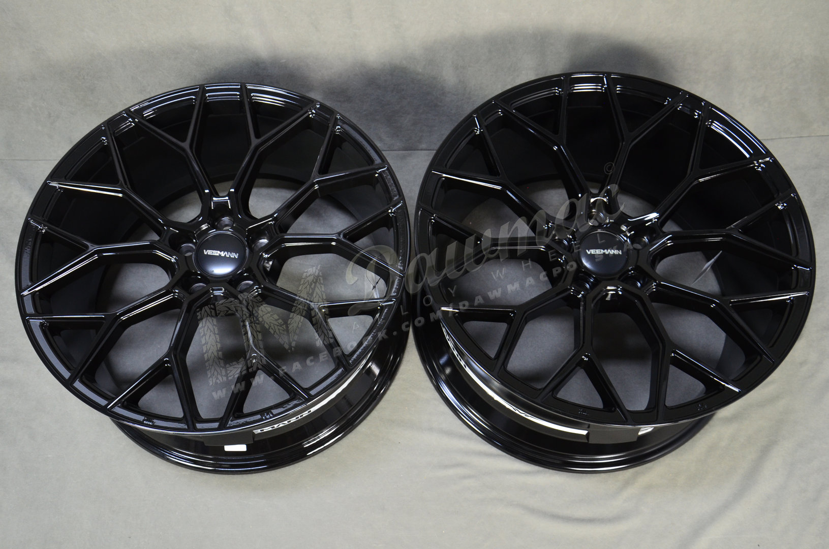 Veemann V-FS66 19" 8,5J ET35 + 9,5J ET43 5x120 Gloss Black - obrazek 6