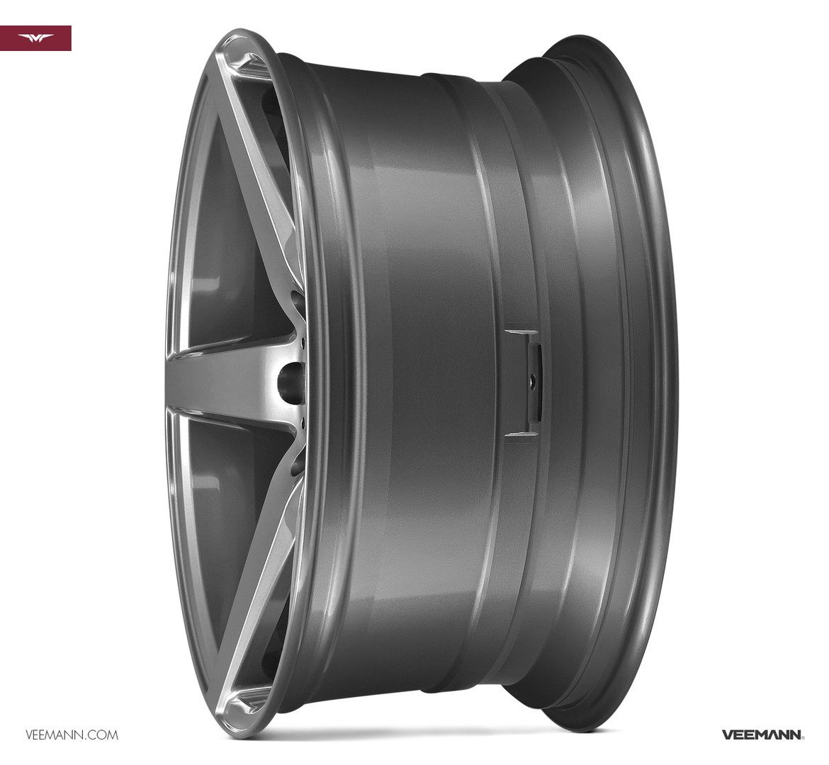 Veemann V-FS8 19" 8,5J ET35 + 9,5J ET43 5x120 Gloss Graphite - obrazek 3