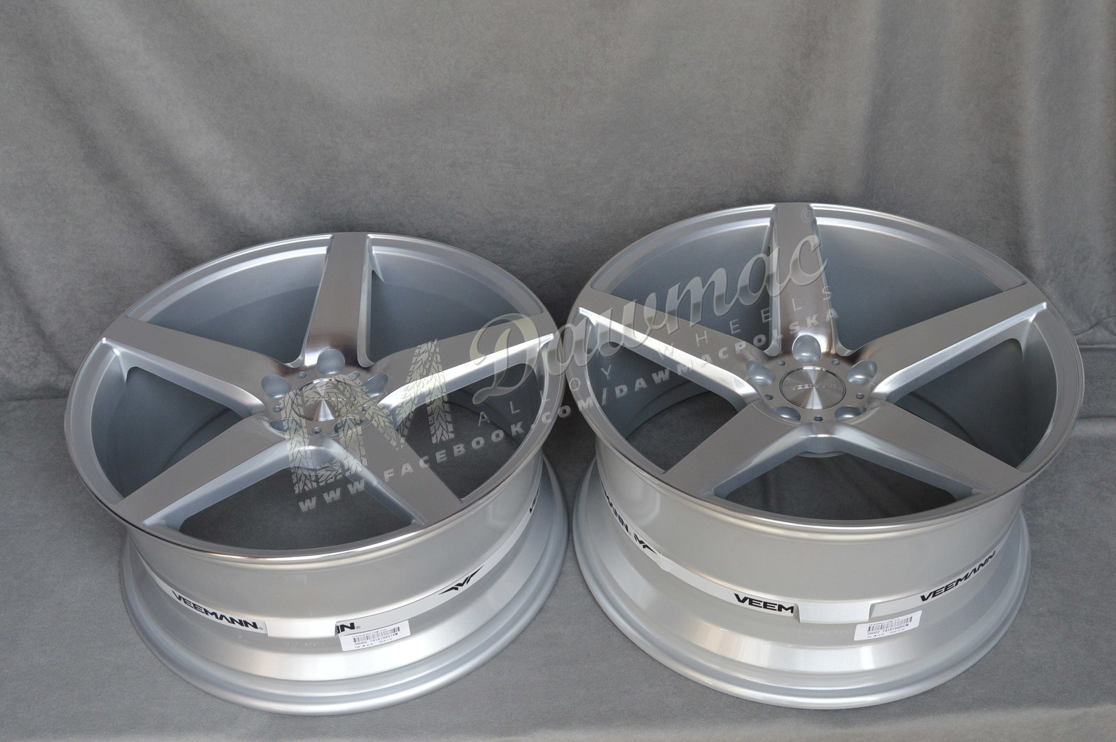 Veemann V-FS8 19" 8,5J ET42 5x114,3 Silver Machined - obrazek 5