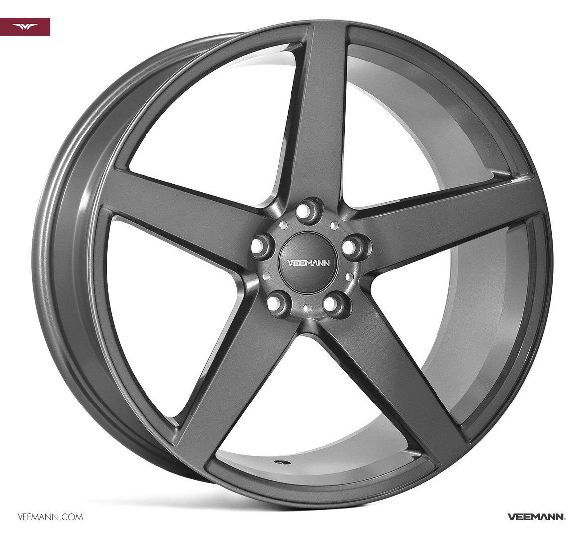 Veemann V-FS8 20" 9J ET35 + 10J ET42 5x120 Gloss Graphite - obrazek 2