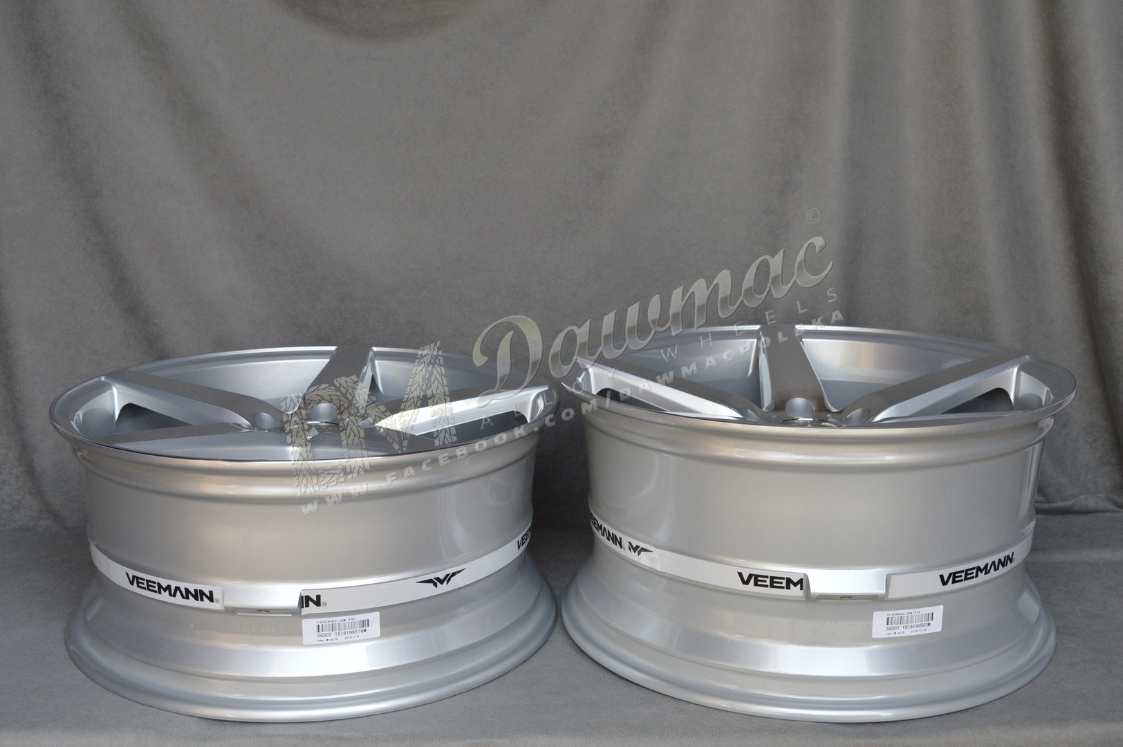 Veemann V-FS8 20" 9J ET38 + 10J ET42 5x112 Silver Machined - obrazek 6