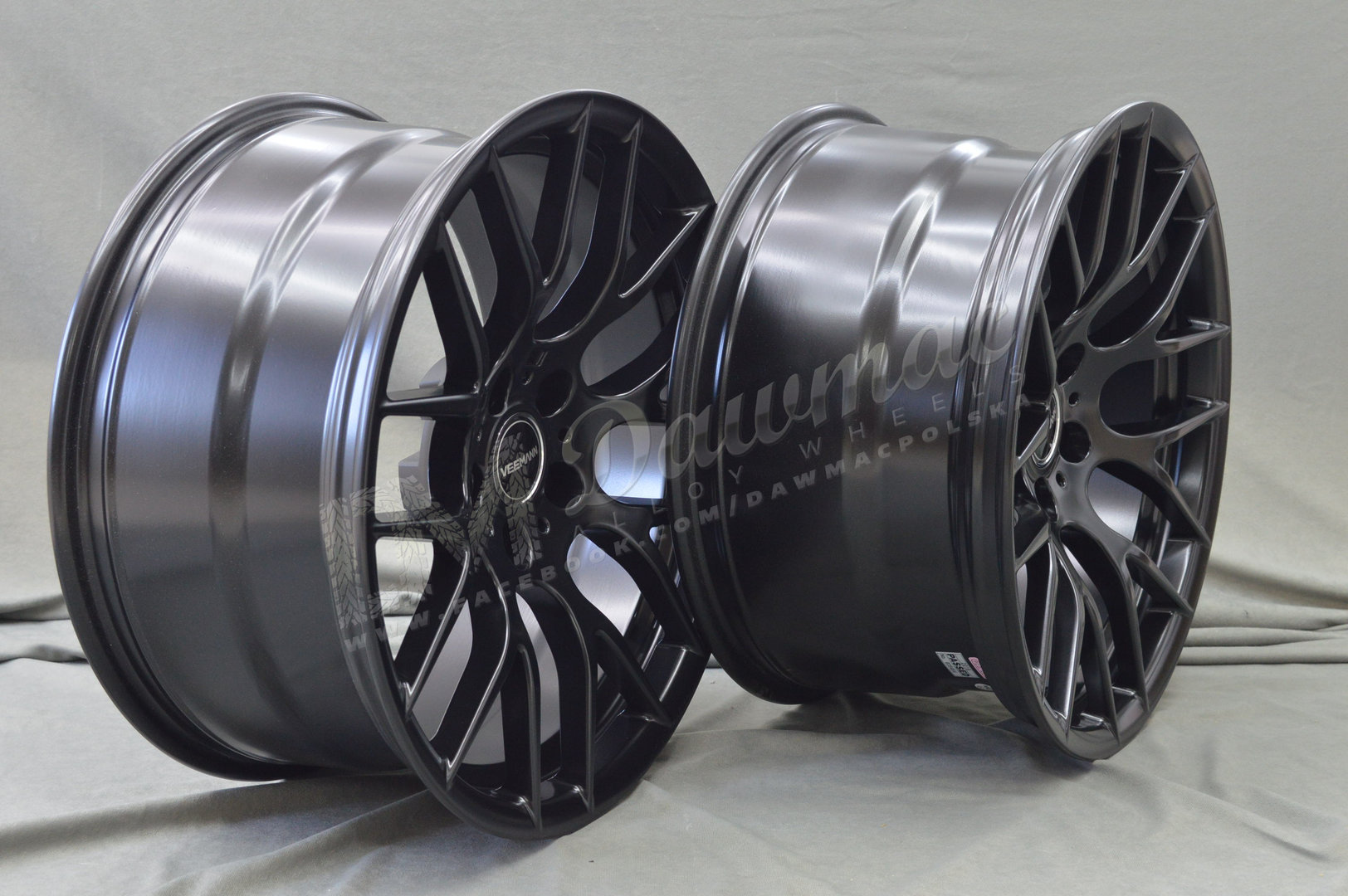 Veemann VC359 19" 9J ET35 + 10J ET38 5x120 Flat Black - obrazek 5