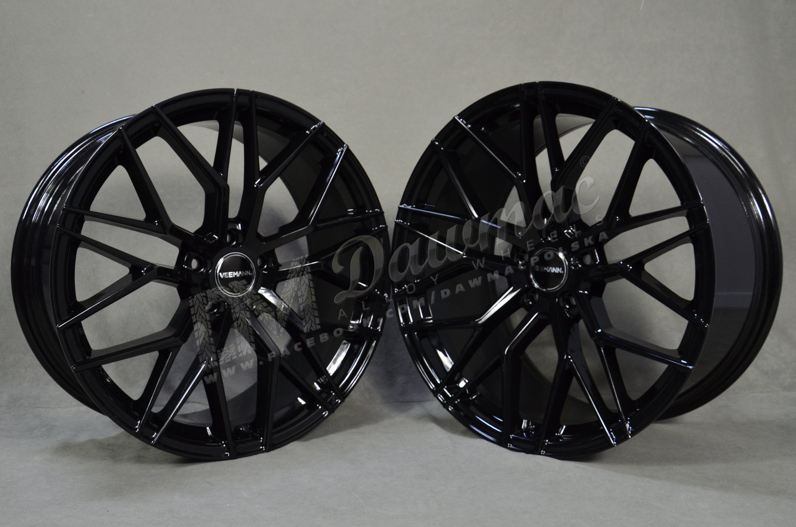 Veemann VC520 20" 8,5J ET45 + 10J ET45 5x112 Gloss Black - obrazek 3