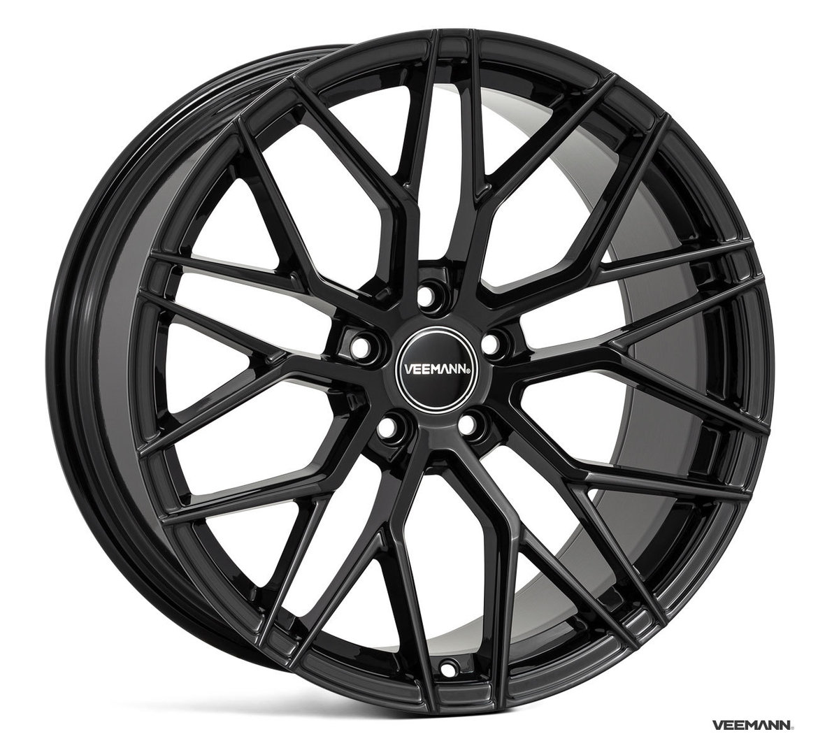 Veemann VC520 22" 11J ET25 + 12J ET30 5x120 Gloss Black - obrazek 2