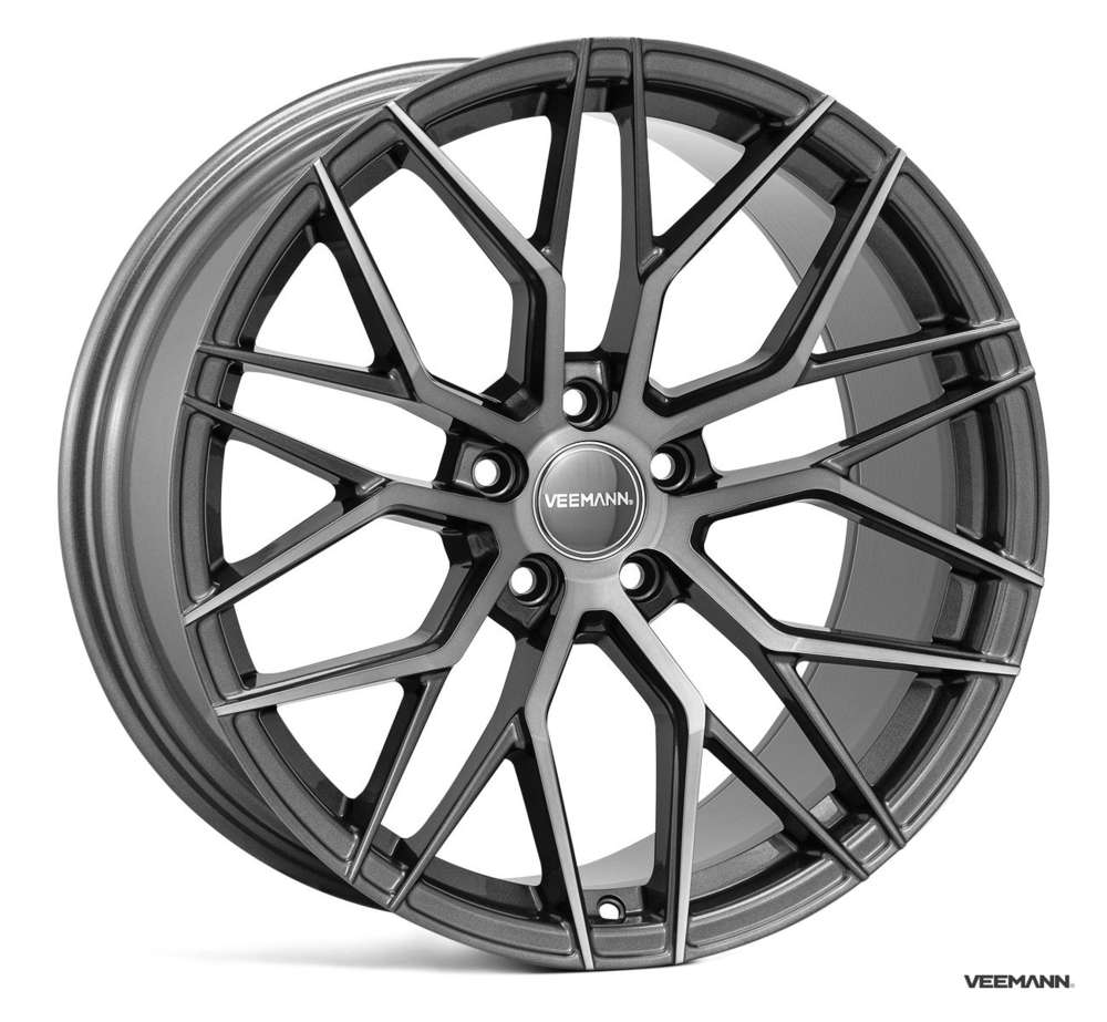 Veemann VC520 22" 12J ET33 5x120 Dark Graphite Machined