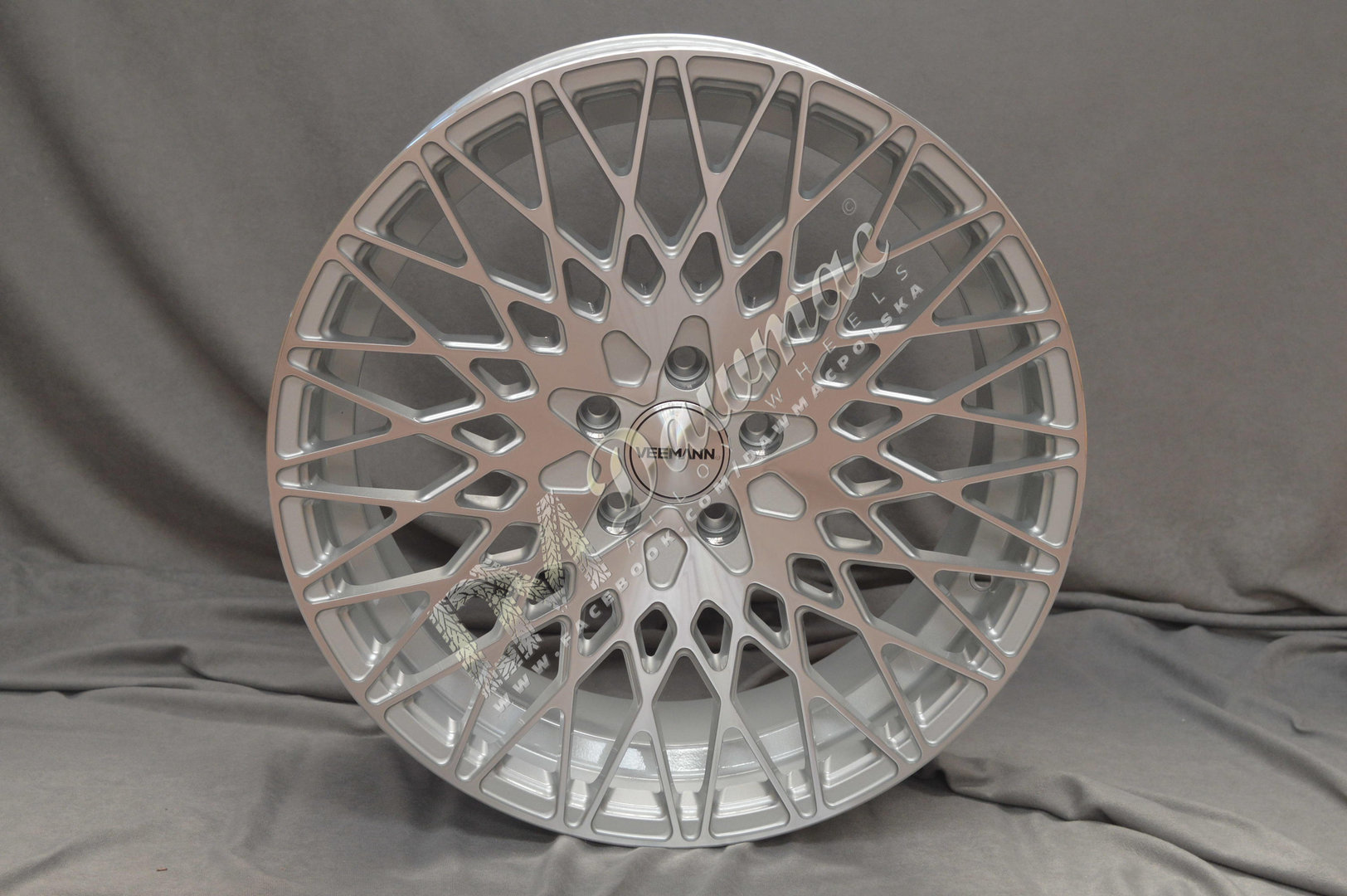 Veemann VC540 20" 9J ET35 + 10,5J ET30 5x112 Silver Machined - obrazek 2