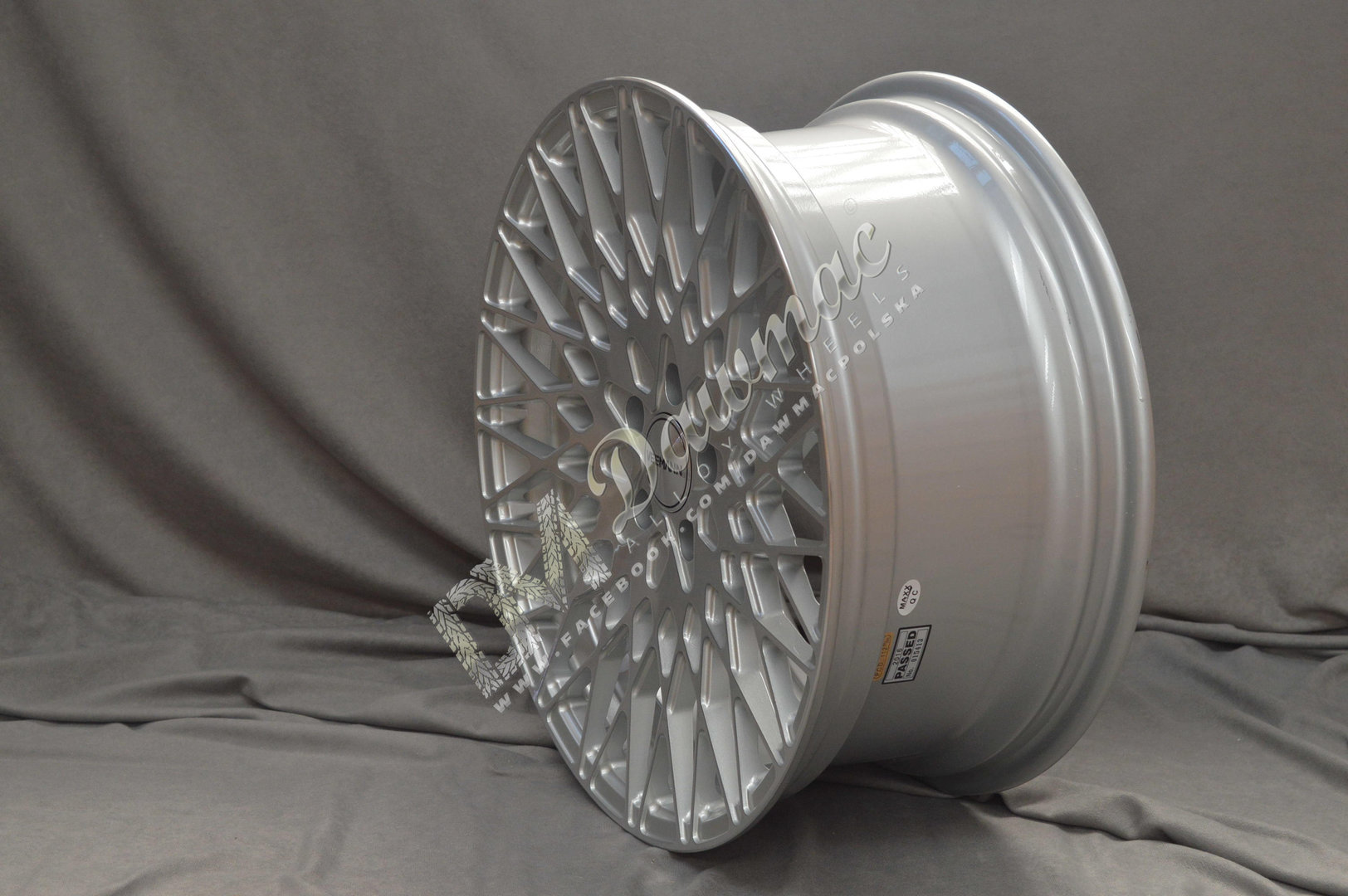 Veemann VC540 20" 9J ET35 + 10,5J ET30 5x112 Silver Machined - obrazek 4