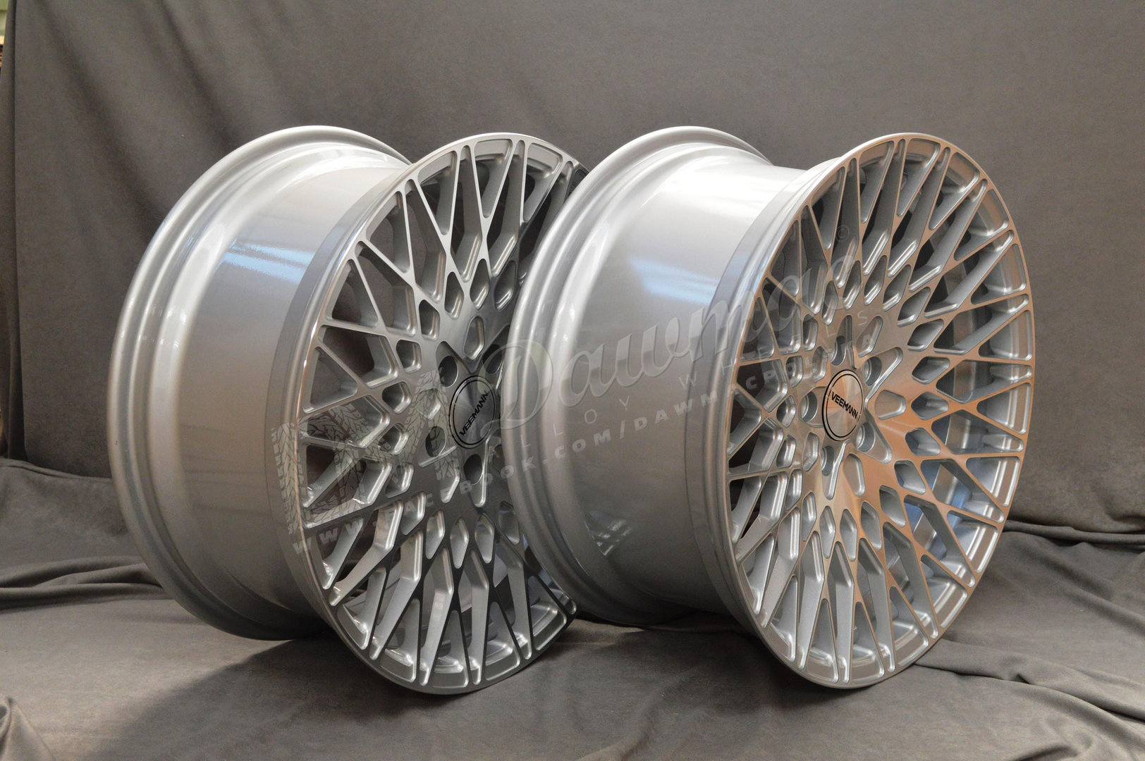 Veemann VC540 20" 9J ET35 + 10J ET42 5x112 Silver Machined - obrazek 5