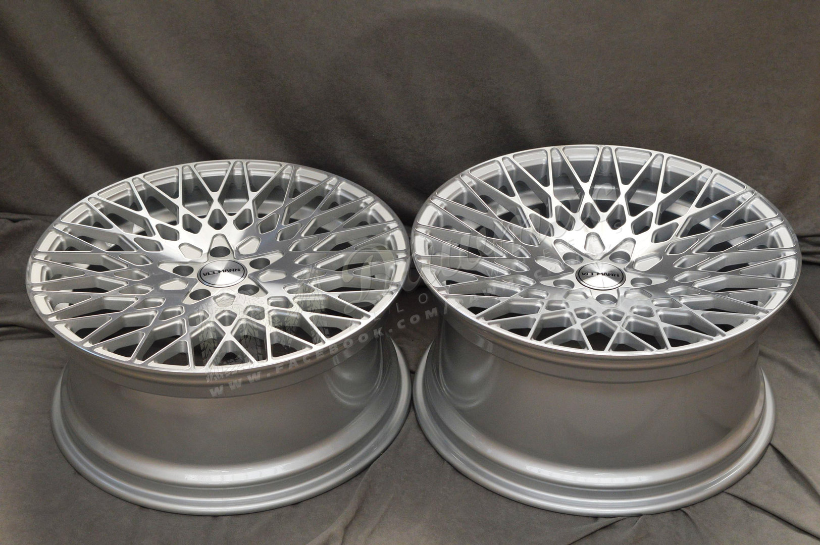 Veemann VC540 20" 9J ET35 + 10J ET42 5x112 Silver Machined - obrazek 6