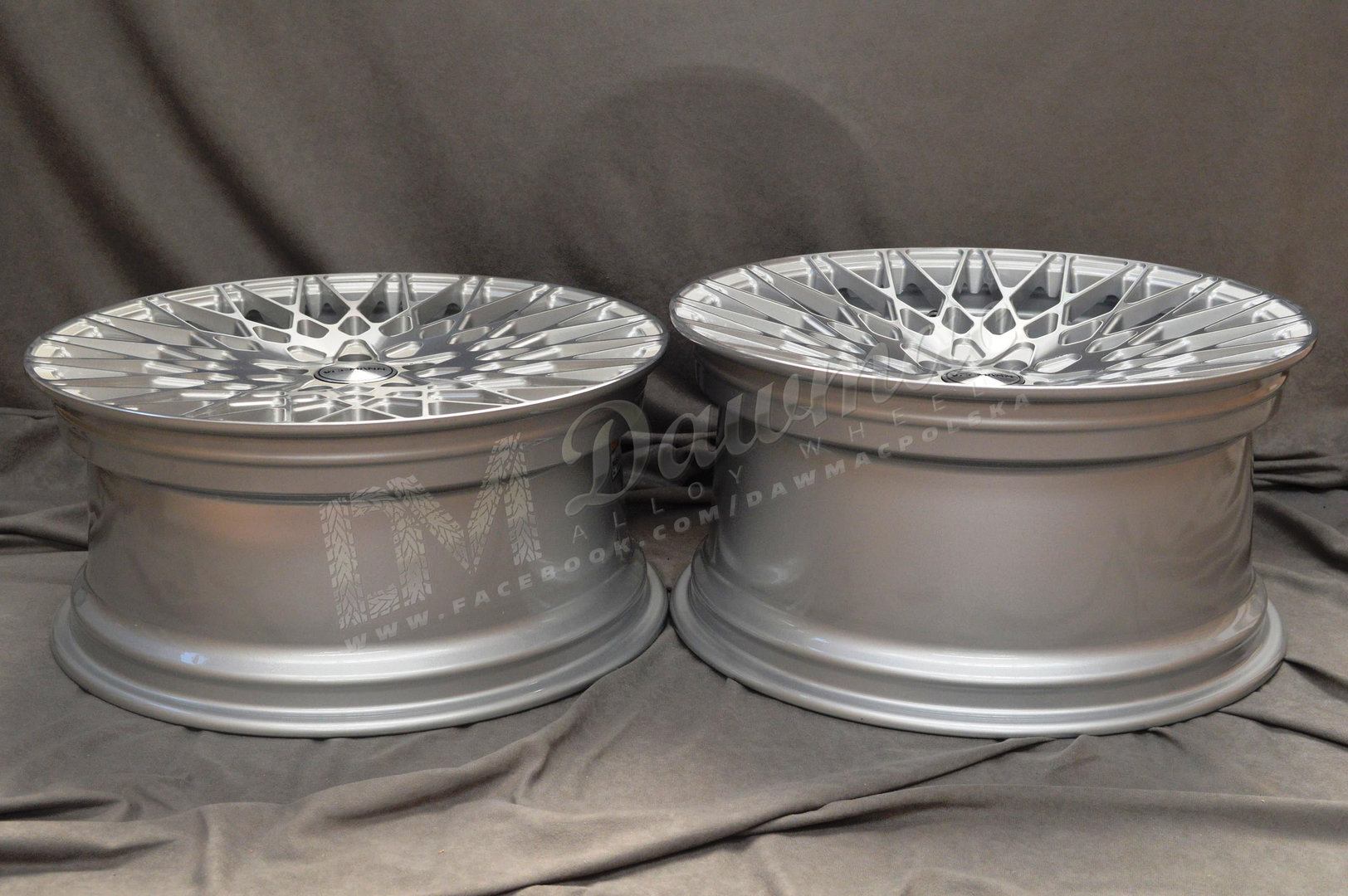 Veemann VC540 20" 9J ET35 + 10J ET42 5x112 Silver Machined - obrazek 7